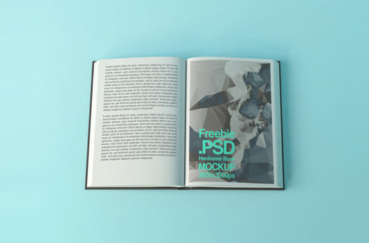 High-Quality Close-Up Hardcover Book Mockup