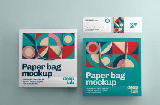 High-Quality Paper Bag Mockup Collection