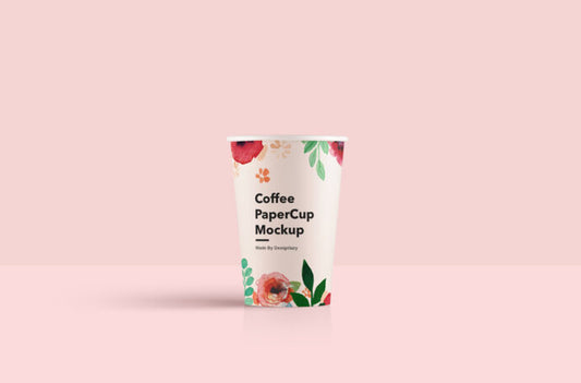 High-Quality Paper Cup Mockup Template