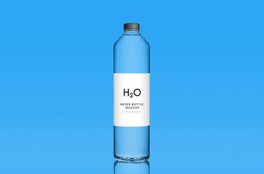 High-Quality Water Bottle Mockup Template