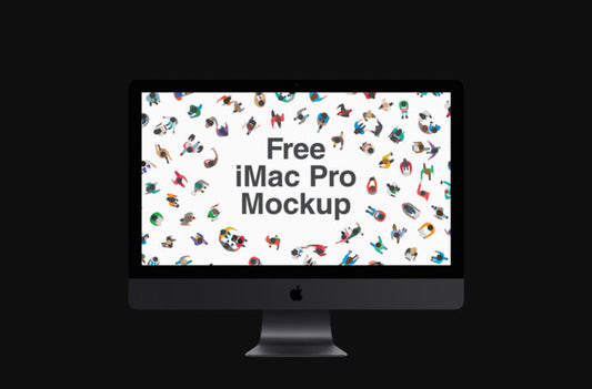 High-Quality iMac Pro Mockup Template