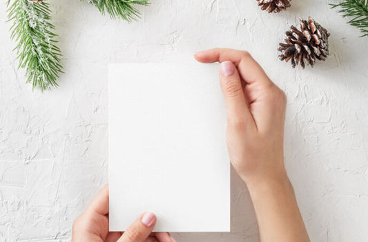 Holiday Greeting Card Template for Mockup