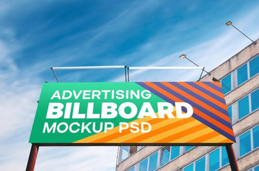 Large Outdoor Billboard Template for Mockup