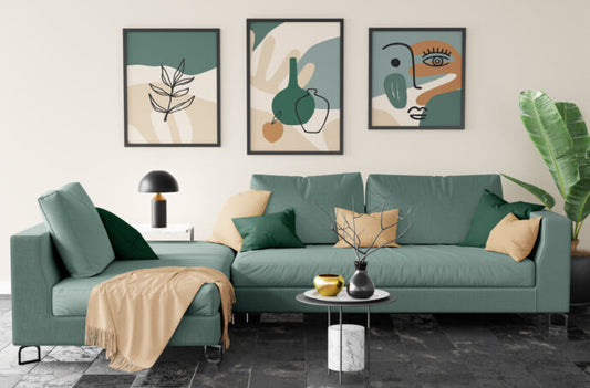 Living Room Posters Mockup Scene - Showcase Your Art in Style