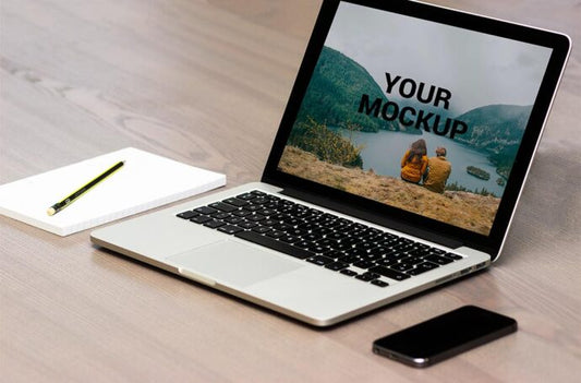 MacBook Desk Mockup - Showcase Your Device on a Desk