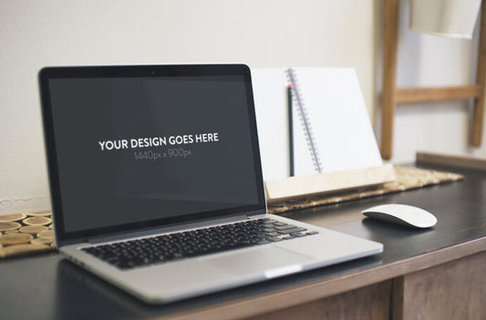 MacBook Desk Mockup Set