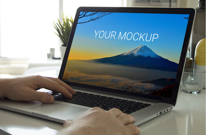 MacBook Mockup for Productivity Work