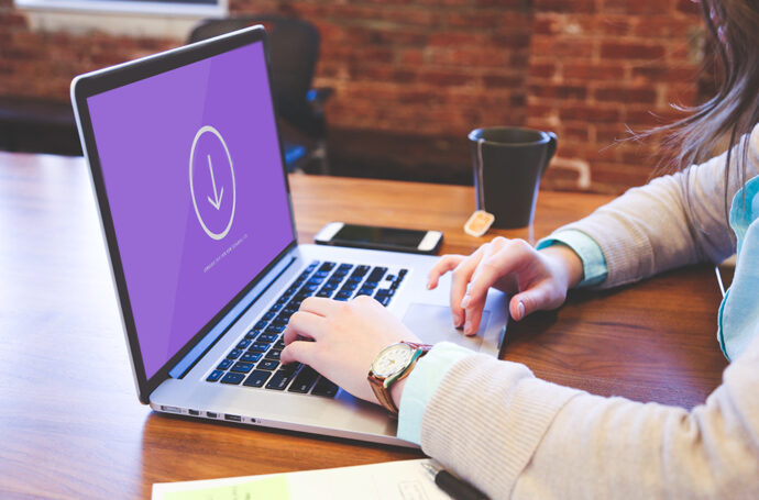 MacBook Pro Mockups in Startup Office Setting