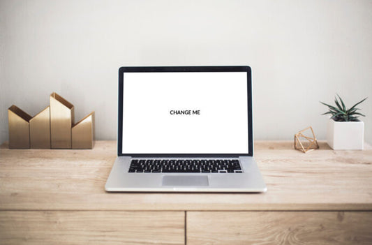 MacBook Scene Mockup Template