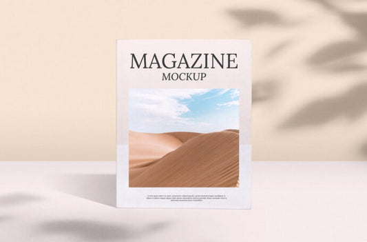 Magazine Mockup for Standing Display