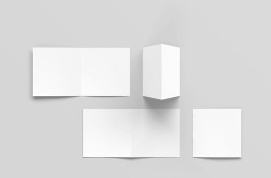 Mockup Set for Single-fold Square Brochures