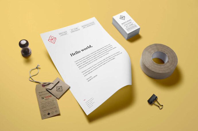 Mockup for Branding and Identity Stationery