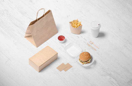 Mockup for Branding of Fast Food Packaging