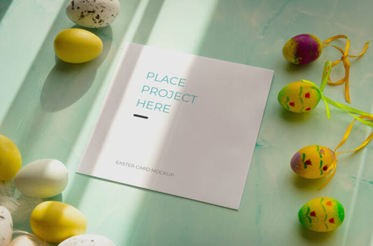 Mockup for Easter Greeting Cards