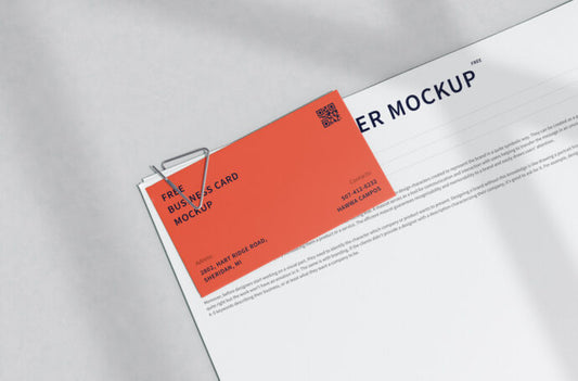 Mockup for Letterhead and Business Card