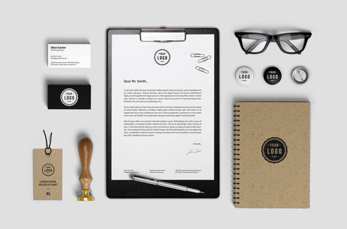 Mockup for Stationery Items