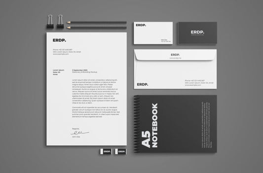 Mockup for Stationery Items