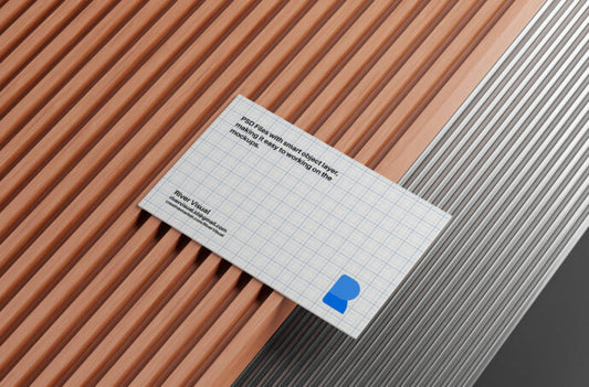 Mockup for a horizontal business card