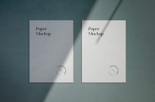 Mockup of A4 Paper with Shadows