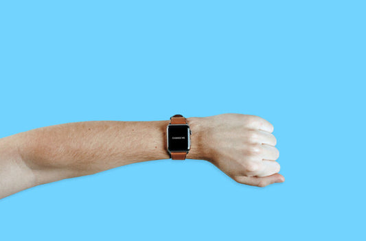 Mockup of Apple Watch on a man's wrist