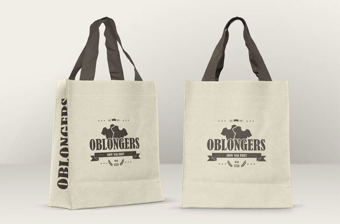 Mockup of Canvas Bags