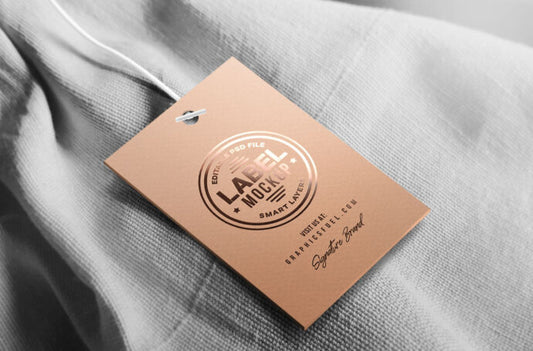 Mockup of Clothing Tags