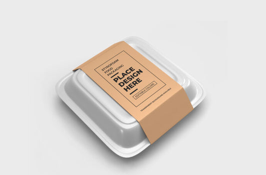 Mockup of Food Packaging with Labels