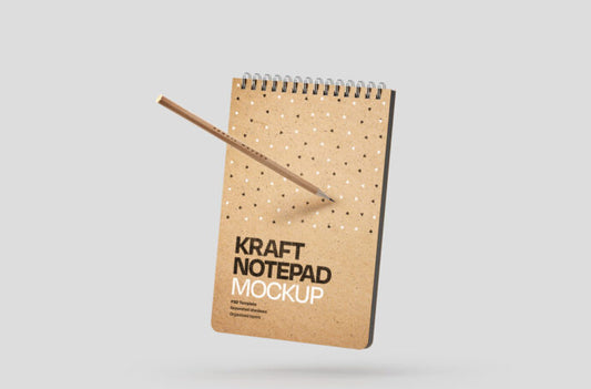 Mockup of Kraft Paper Notepad