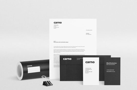 Mockup of Letterhead and Stationery Items