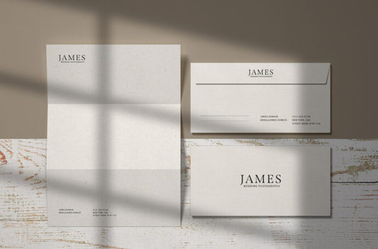 Mockup of Letters and Envelopes