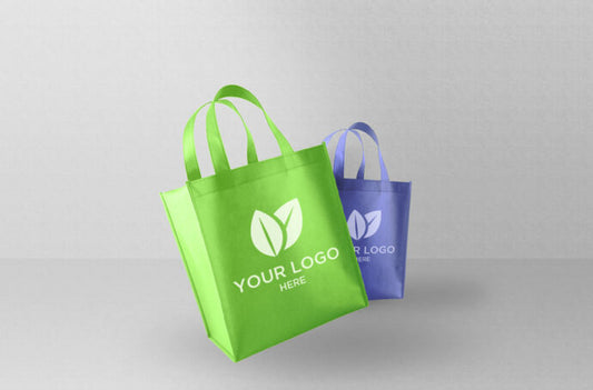 Mockup of Light Shopping Bags