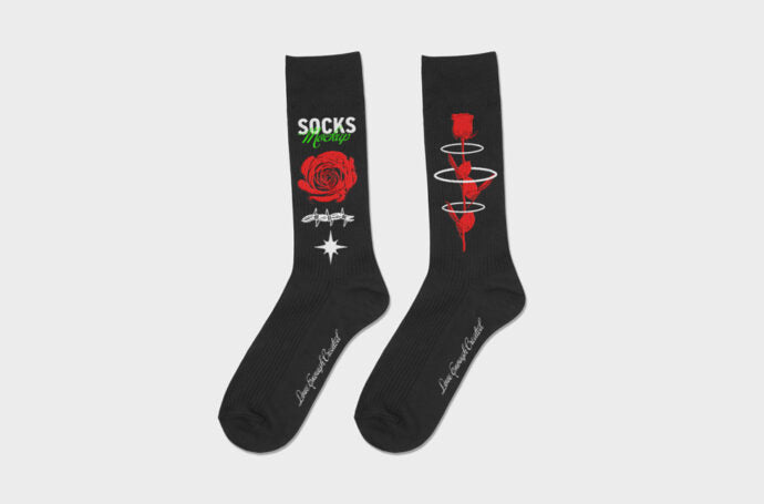 Mockup of Long Socks for Marketing and Branding Purposes