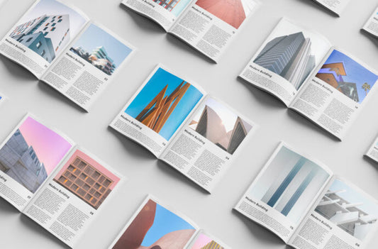 Mockup of Magazine Showcase