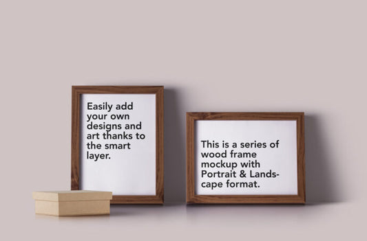 Mockup of Photo Frames