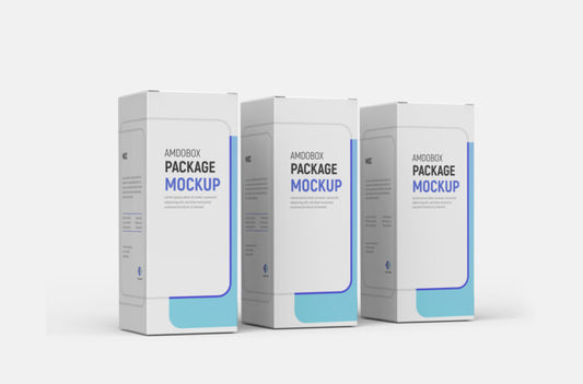 Mockup of Pill Box Packaging