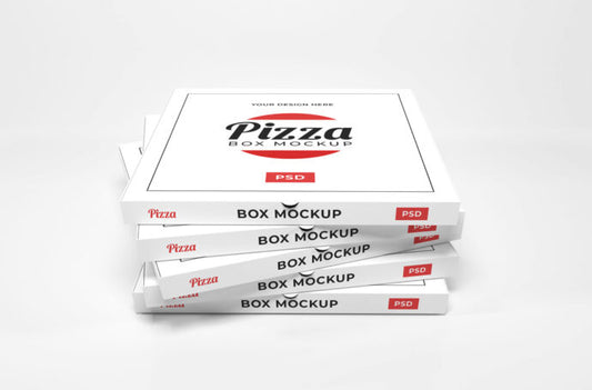 Mockup of Pizza Boxes