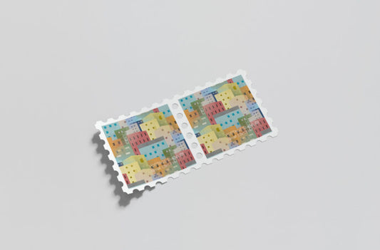 Mockup of Postage Stamps