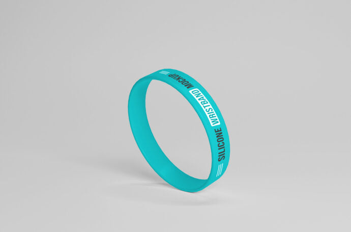 Mockup of Silicone Wristband