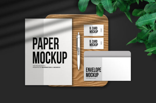 Mockup of Stationery Items