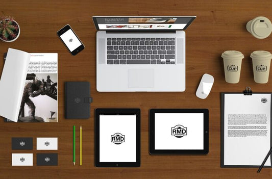 Mockup of Stationery Scene