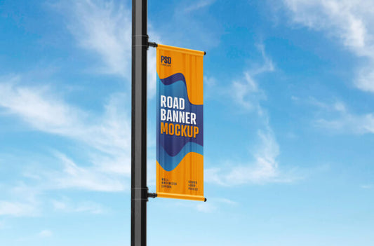 Mockup of Street Pole Banner