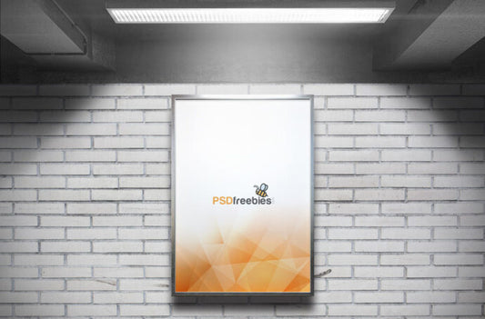 Mockup of Subway Advertising Billboard for Marketing Campaigns