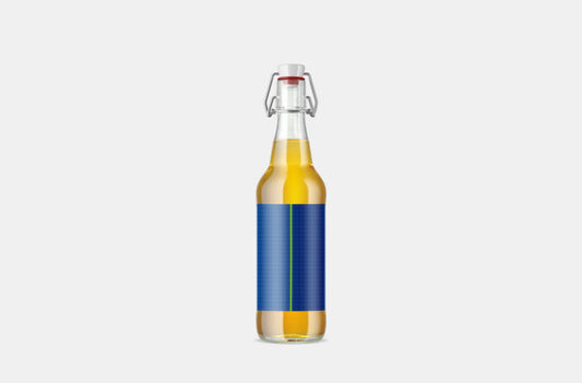 Mockup of Swing-Top Beer Bottle