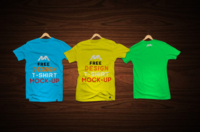 Mockup of T-Shirts with Labels