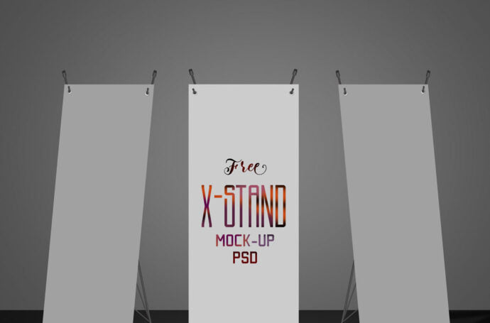 Mockup of X-Stand Banner