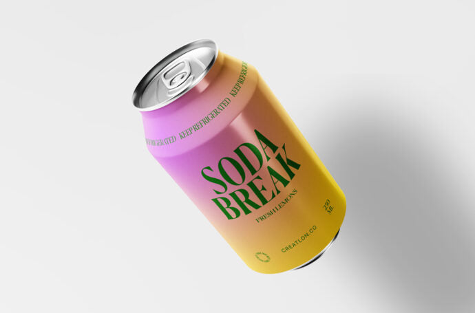 Mockup of a 330ml Soda Can