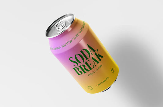 Mockup of a 330ml Soda Can