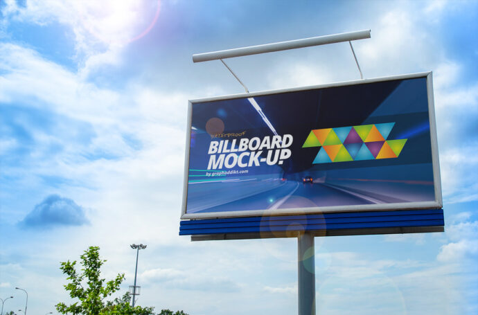 Mockup of a Billboard for Marketing and Advertising