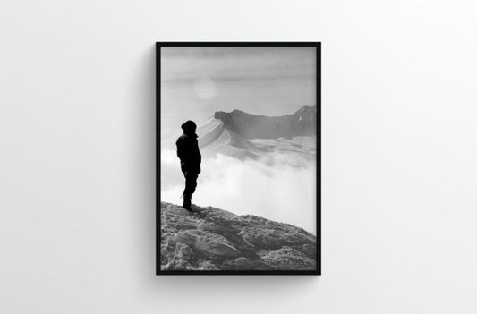 Mockup of a Black Poster Frame