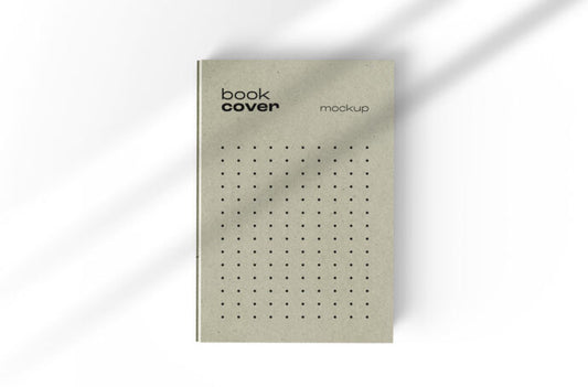 Mockup of a Book Cover with Shadows